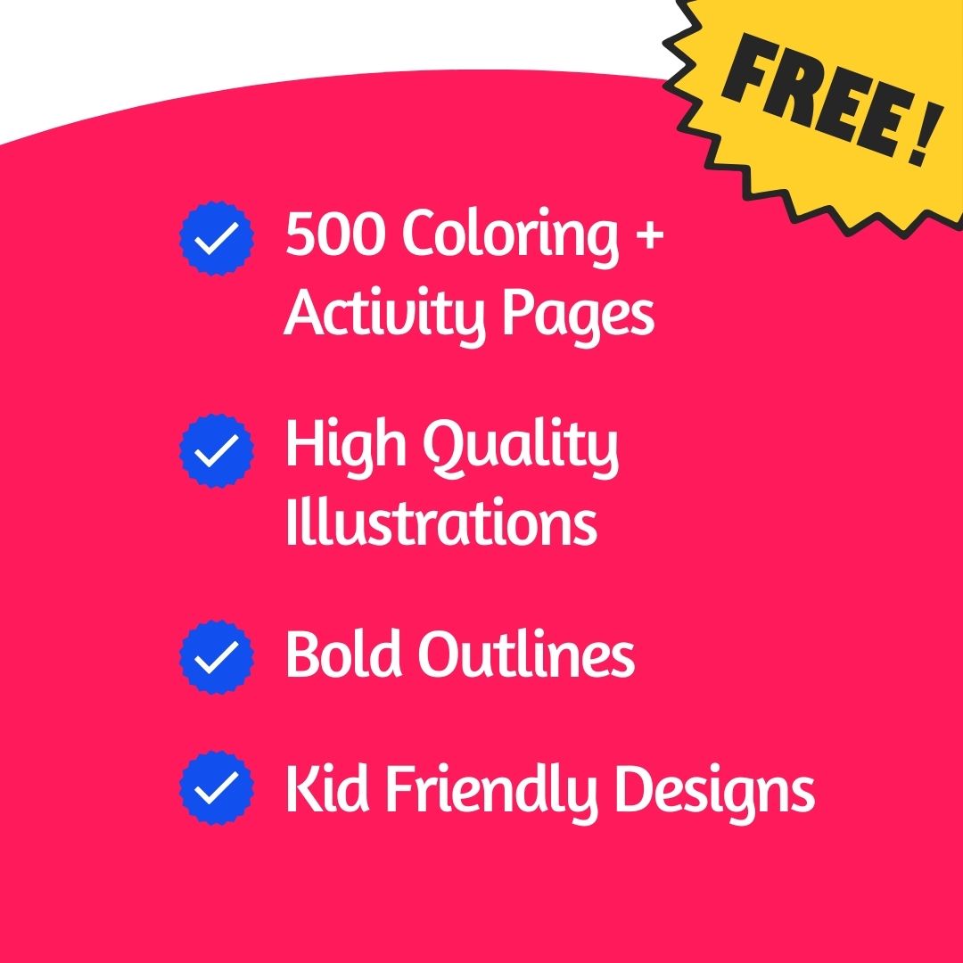 500+ Coloring & Activity Pages PDF Bundle