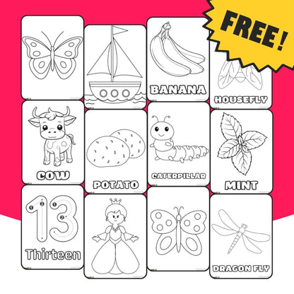 500+ Coloring & Activity Pages PDF Bundle