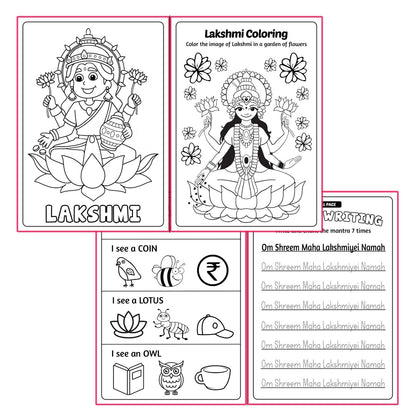 COMBO of 9 - Coloring Books for Kids - Hindu Gods and Goddesses